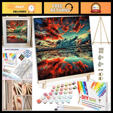 Paint by Numbers Kit for Adults - 16x20 Canvas, Stretched Frame, Scenic Art