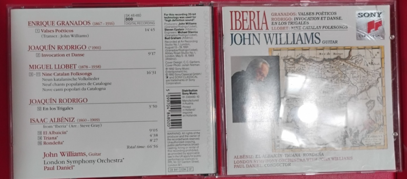 JOHN WILLIAMS IBERIA ALBENIZ GRANADOS RODRIGO CD - FREEPOST