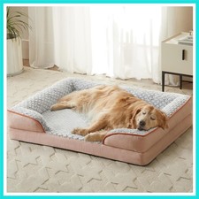 Orthopedic Dog Bed for Large Dogs, Egg Crate Foam Bed for Large Dogs, Equippe...