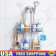Adjustable Shower Caddy Handheld Shower Heads Space Saving Rustproof Organizer