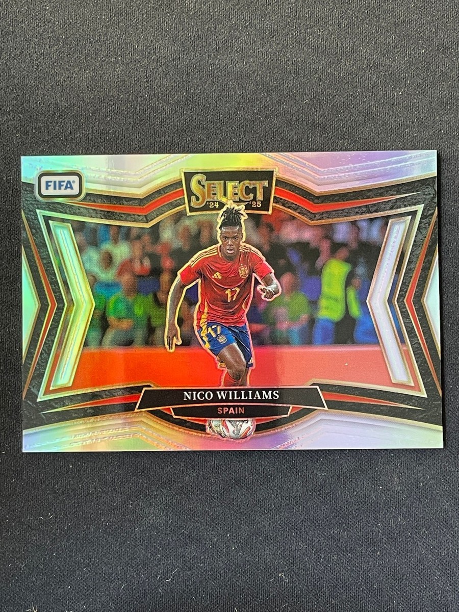 Nico Williams 2024-25 Panini Select FIFA Field Level Silver Prizm