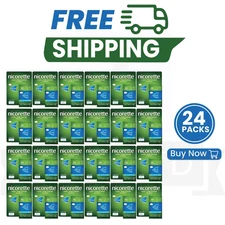 24 X Nicorette Cools 2mg Lozenge Icy Mint 1X40 Lozenges