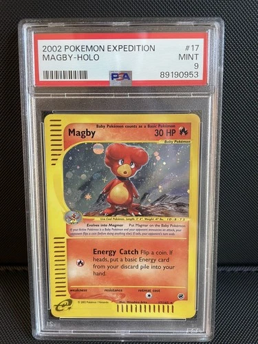 PSA 9 Magby Holo Expedition Base Set 17/165 - Mint