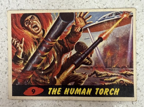1962 Topps Mars Attacks #9 The Human Torch — TAG (grade unconfirmed)