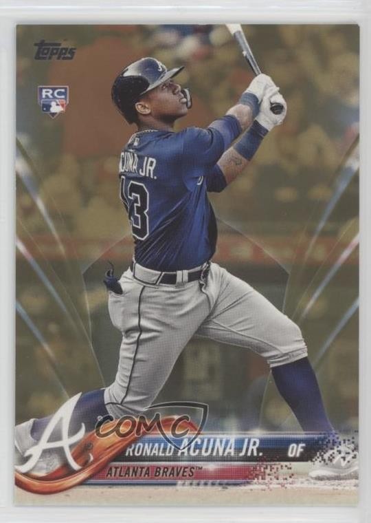 2018 Topps Update Gold 939/2018 Ronald Acuna Jr #US250 Rookie RC