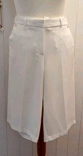SIZE 10 WHITE TAILORED CULOTTESS by PER UNA M S