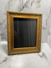 Vintage Gold Tone Ornate Picture Frame MCM , Holds 8 X 10  