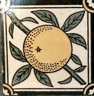 Minton China Works Aesthetic “Orange & Orange Blossom” Blossom” Tile 1880 — photo 2