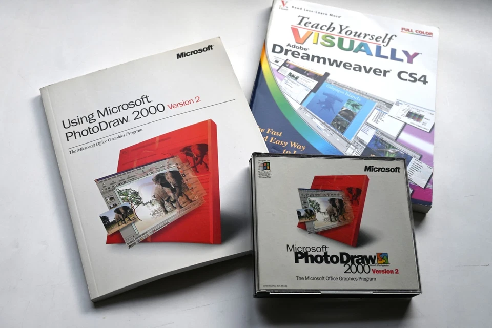 Microsoft PhotoDraw 2000 Version 2 Plus Adobe Teach Yourself Dreamweaver CS4 - Image 3 of 4