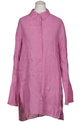 Massimo Dutti Bluse Damen Oberteil Hemd Hemdbluse Gr. XS Leinen Pink #v4ikfvc