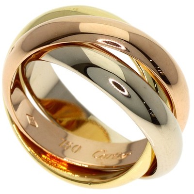 CARTIER Trinity MM #46 Ring K18 Gelbgold 18K Rotgold Damen [gebraucht]