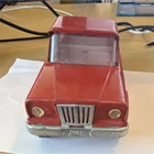 Tonka Jeep Vintage Tin Red Pickup Truck Toy Vehicle for Kids Ages 8-11 Years