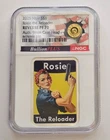 2025 Niue NGC Reverse PF70 Rosie The Reloader 9mm Case 1ozt 999 Pure Silver Bar