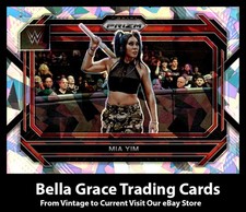 2023 Panini Prizm WWE Mia Yim #74 RAW Cracked Ice Parallel