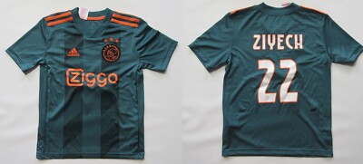 Hakim Ziyech 22 AJAX AMSTERDAM away shirt jersey ADIDAS 2020 boy S