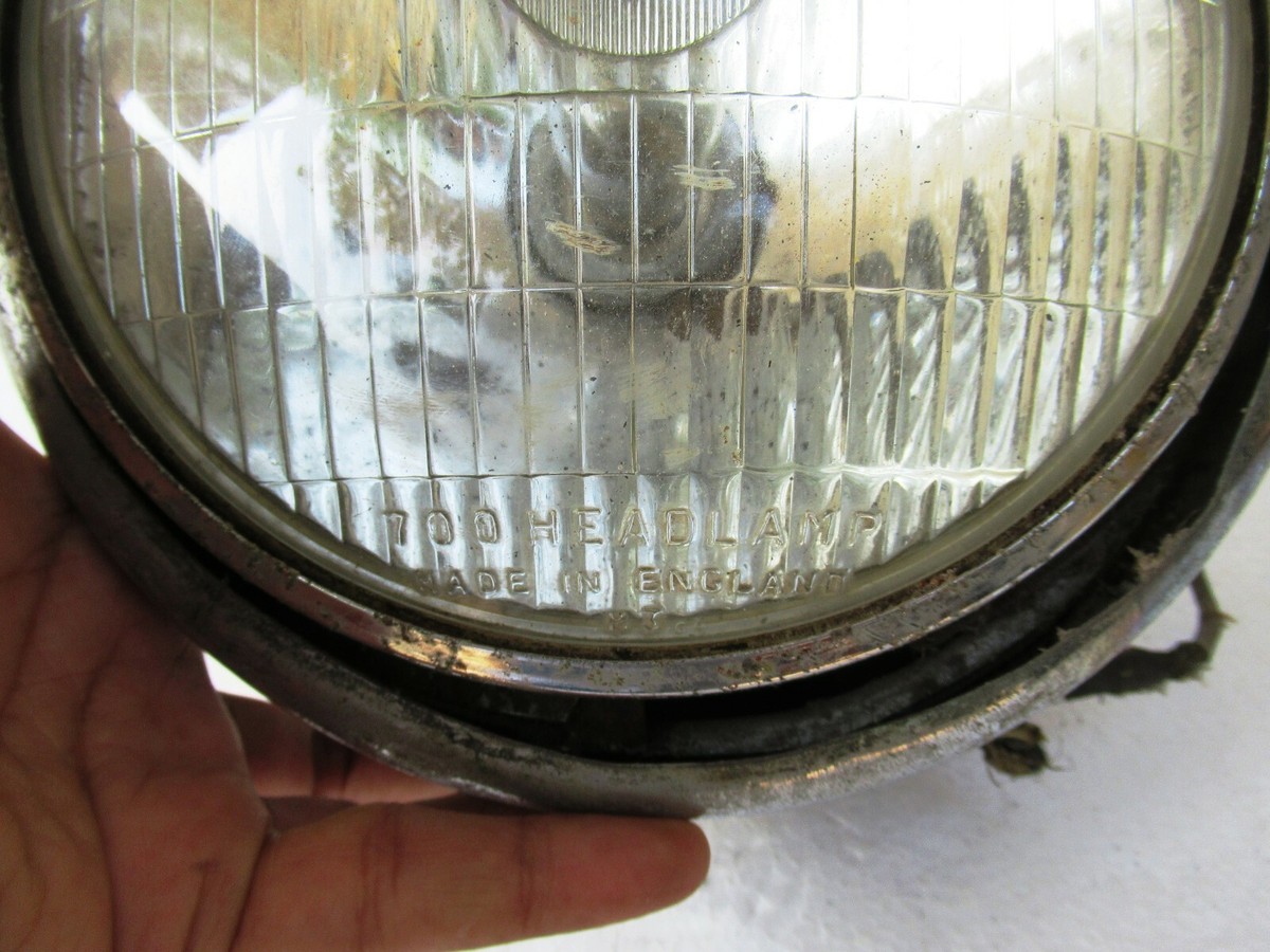 Vintage Lucas 700 Headlamp Light Lamp Antique Motor Car Light Made