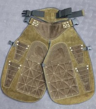 Top Farriers Tools Full Leather Deluxe Chaps No Canvas Genuine 27'' Long Apron