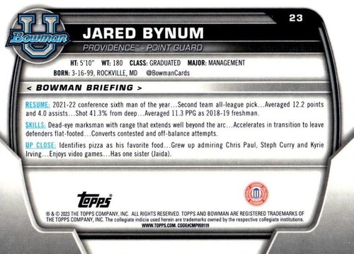 2022-23 Bowman University Chrome #1-100 (You Pick) 1st Prospects - Picture 51 of 203