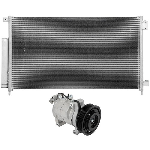 AC Condenser & AC Compressor Cooling Kit For 2003-07 Honda Accord 2.4L - Bild 2 von 10