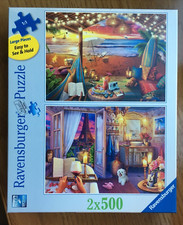 Ravensburger Cozy Cabana  Bathroom 2 x 500 Piece Jigsaw Puzzles 20 x 27 804764