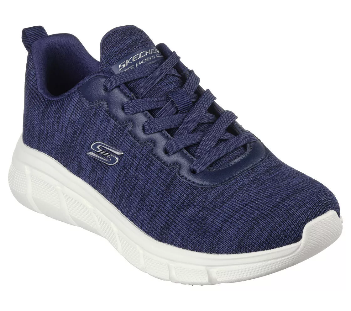 Wide Fit Woman Skechers BOBS B Flex Encore Move Lace-Up 117350 Color Navy  New