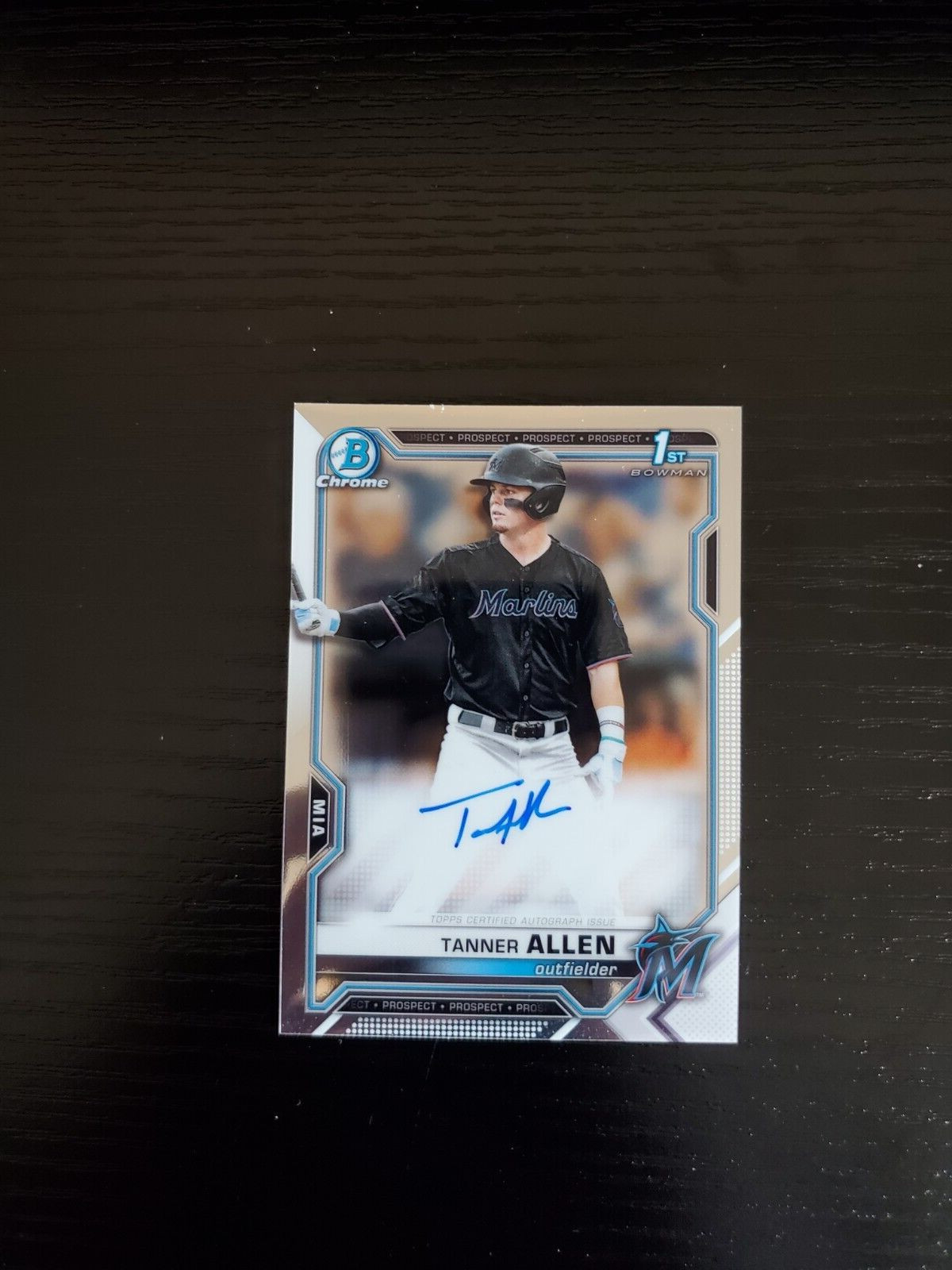 Tanner Allen - 2021 Bowman Draft Chrome Autograph - 1st Prospect ON-CARD AUTO