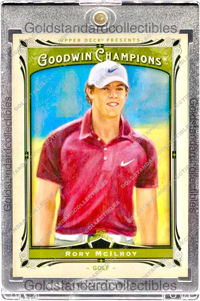 Rory Mcilroy RARO NOVATO RC TARJETA DE INVERSIÓN SSP CUBIERTA SUPERIOR MASTERS ROY COMO NUEVO Foto 2 de 2