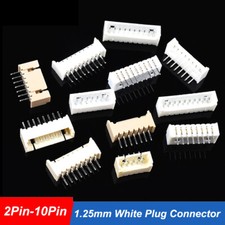 1.25mm White Crimp Connector Socket 2Pin 3Pin 4Pin 5Pin 6Pin 7Pin 8Pin 9Pin 10P