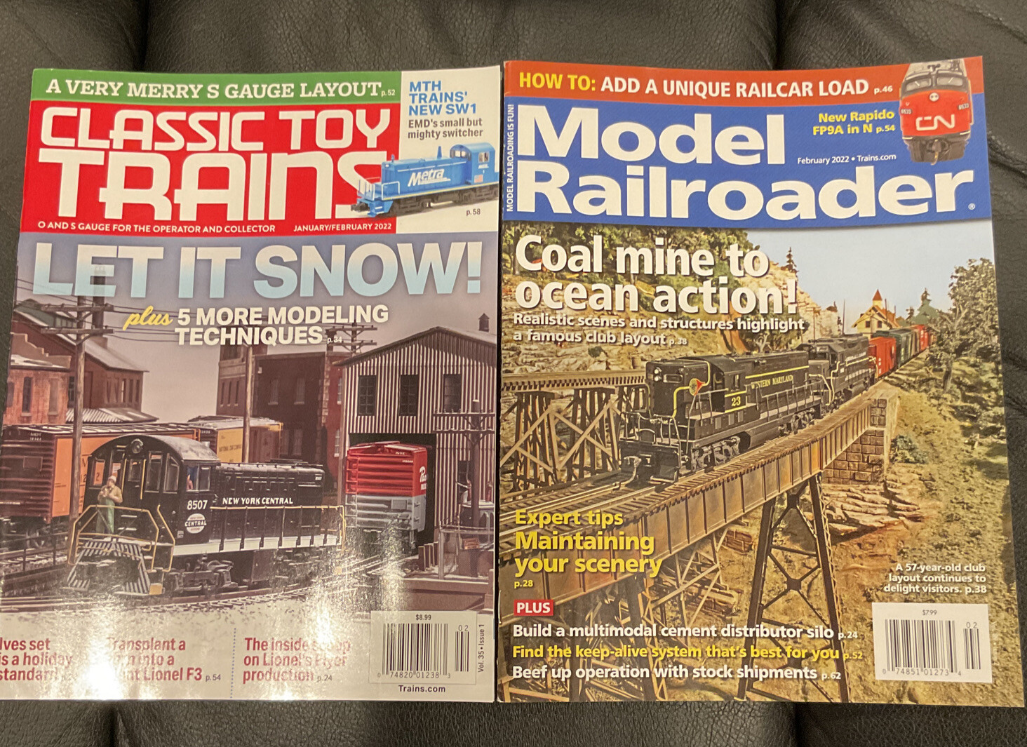 Lot Of Classic Toy Trains + Model Railroader Magazines January/February ...