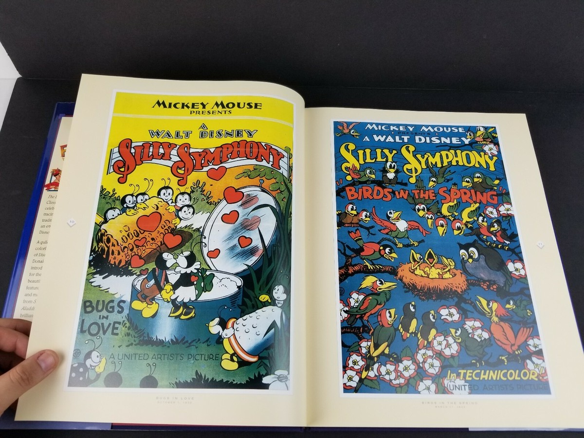 DISNEY POSTER THE ANIMATED FILM CLASSICS BOOK FROM MICKEY MOUSE TO