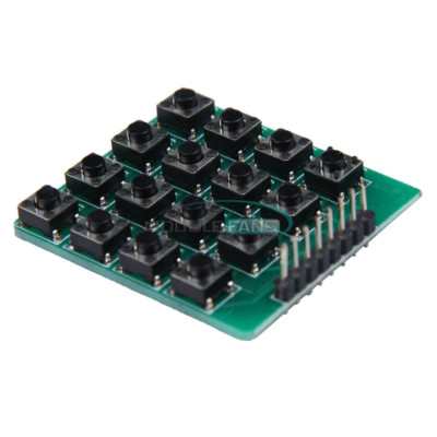 2PCS 4x4 Matrix 16 Keypad Keyboard 16 Botton Module MCU Green Board for Arduino