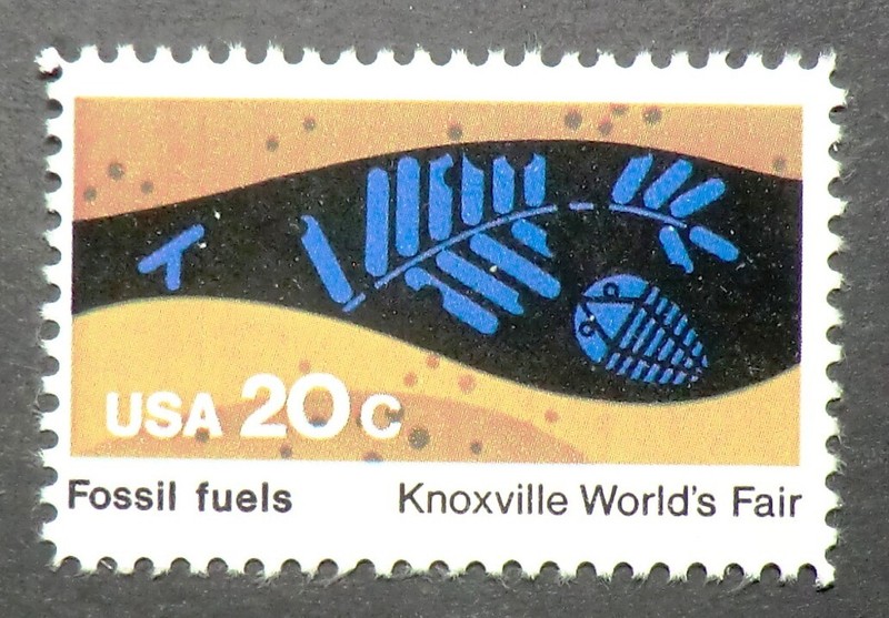 2009 MNH 1982 20c Knoxville World's Fair Tennessee Fossil Fuels oil natural gas 