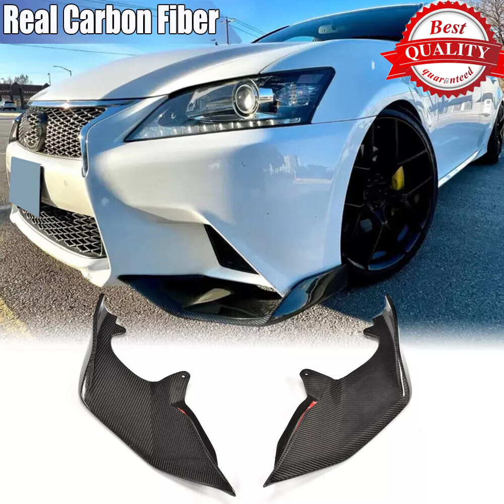 For Lexus GS GS350 F Sport 2013-2015 Real Carbon Front Bumper Lip
