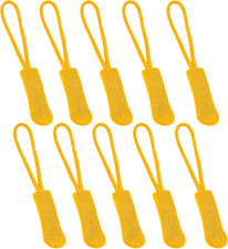 10 Pcs Zipper Pull Replacemen Tab Heavy Duty Zipper Extender Cord for Bag Suitca