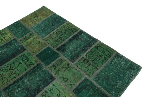 Fein Patchwork Stone washed Perserteppich Orientteppich 2,00 X 1,37 - Picture 3 of 7