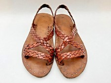 HUARACHES TRENSADO CADENA COLOR BROWN RETRO VINTAGE ACME - MRM22