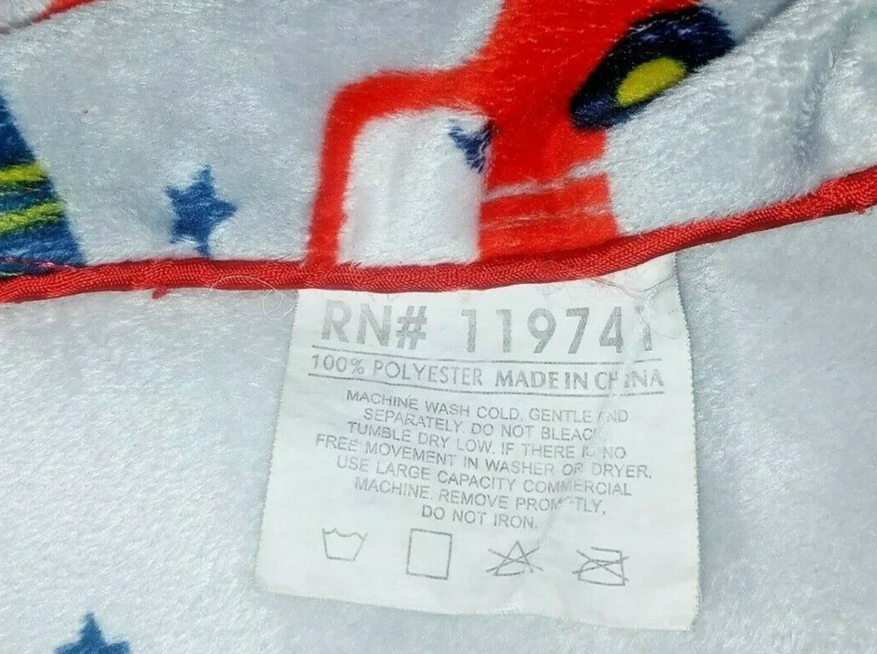 SL Home Fashions Coche Vehículos Estrella Manta Gris RN 119741 Rojo Azul Amarillo Bebé Foto 4 de 4