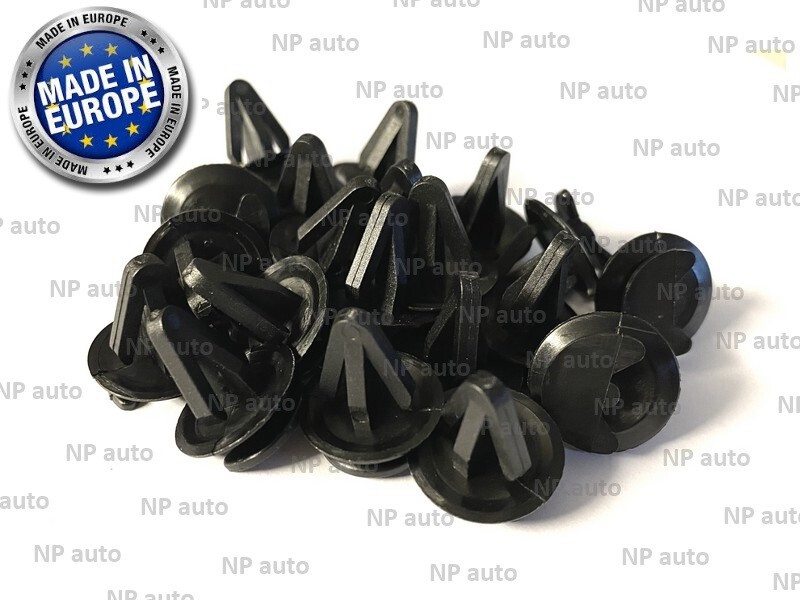 10-Pack Black Interior Door Trim Clips For BMW E36 E39 E46 E61 E65 E83 - OEM 51498123832 Fit