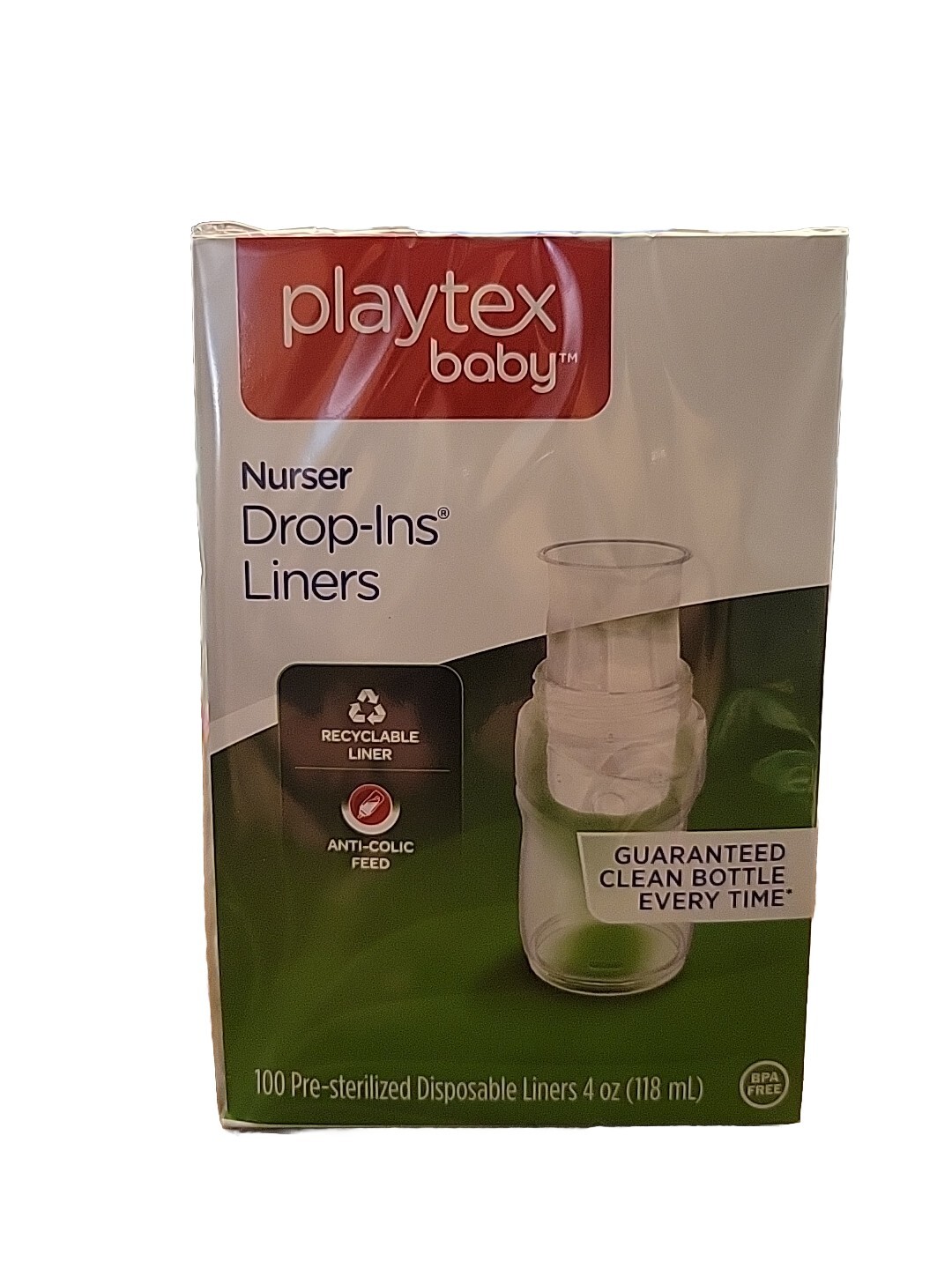 Playtex Baby Nurser Drop Ins 4oz Disposable Bottle Liners 100 Pack New SEALED 78300057611 eBay