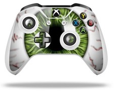 Skin for XBOX One S / X Controller Eyeball Green Vinyl Decal
