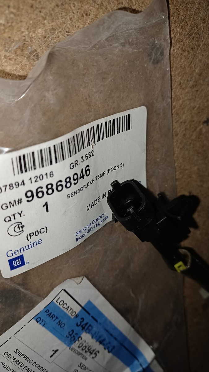 Sensore Temperatura Gas Di Scarico Dopo DPF Per Captiva, Orlando E Antara 2.0/2.2L, Sostituzione OEM