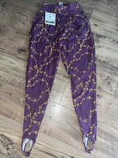 Vintage 90s Gitano Pants Women's Medium Pleated High Waisted With Stirrups