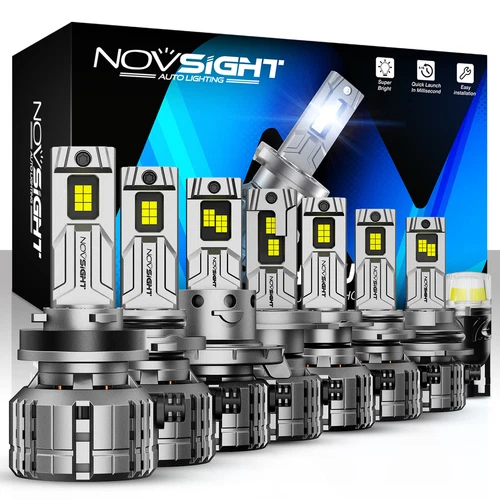 NOVSIGHT 200W 40000LM LED Headlight Bulbs Kit High Low Beam 6500k Super Bright