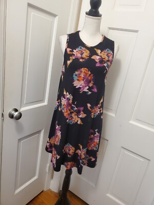 Nicole MILLER New YORK FLORAL PRINT SLEEVELESS KNIT DRESS, Size Small, Pockets | eBay Nicole MILLER New YORK FLORAL PRINT SLEEVELESS KNIT DRESS, Size Small, Pockets | eBay