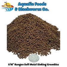 Rangen 20-lbs 1/16" Soft Moist Sinking Crumbles for Axolotls, Newts, Snails