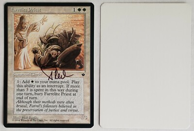 SIGNED Phil Foglio Artist Proof _ MTG Fallen Empires _ FARRELITE PRIEST _  VHTF! | eBay
