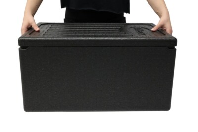 Professionelle Essenslieferung Thermo Take Away Gastronomie Box isoliert - 46 Liter