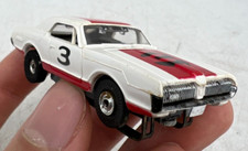 Aurora 1419 Tjet Thunderjet Ho Slot Car Red Striped 3 Wild One's Mercury Cougar