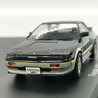 Mini Car Toyota MR2 1984 Black 1/43 Scale Box Display Diecast Vol