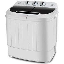 Portable Compact Mini Twin Tub Washing Machine Spin Dry Cycle 13lbs Capacity